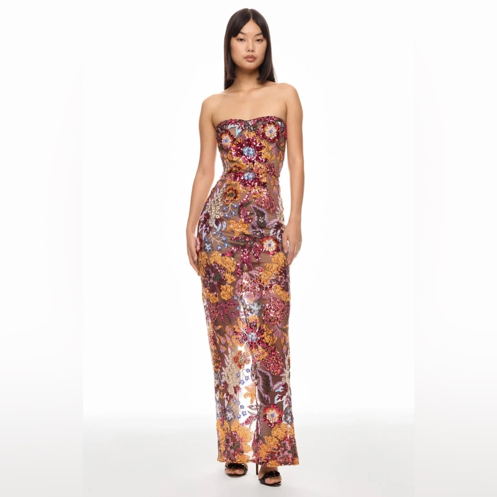 Dahlia Maxi Dress in Sequin Multi